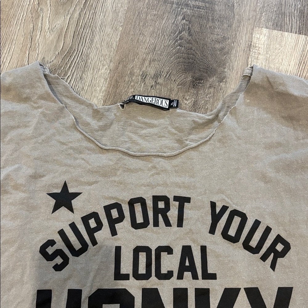 Support Your Local Honky Tonk Tan Tee - Picture 2 of 5
